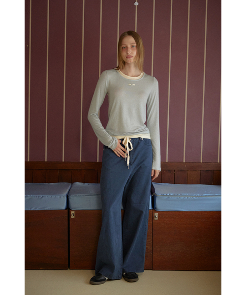 LETERIE(レテリー)の「COLOR STRING PANTS_NAVY(その他パンツ・レディース・ネイビー・FREE)」の1枚目の写真