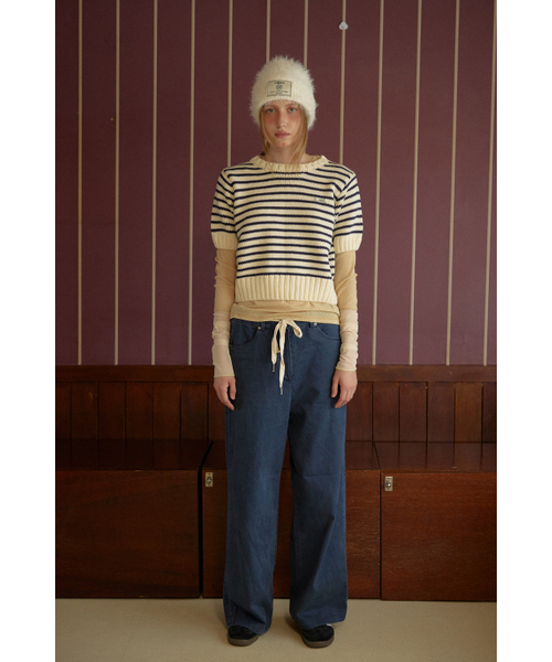 LETERIE(レテリー)の「COLOR STRING PANTS_NAVY(その他パンツ・レディース・ネイビー・FREE)」の4枚目の写真