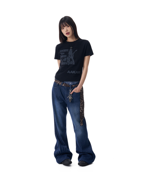 AAKAM(アーカム)の「Washed Patch Half Top (Black)(Tシャツ/カットソー・レディース・その他・1/2)」の6枚目の写真