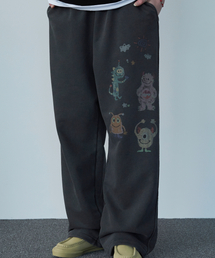 CPGN STUDIO（コンパーニョ）の「ビッグハッピーデイピグメントスウェットパンツスモークブラック（スウェットパンツ）」