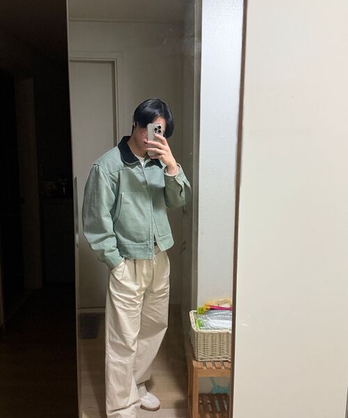 MUSINSA STANDARD（ムシンサスタンダード）の「ツーピンタックワイドチノパンツ [ライトベージュ]（その他パンツ・メンズ・その他・30/31/33/26/27/28/29/40/38/42/36/34/32）」の9枚目の写真