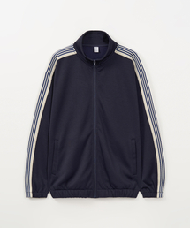 TOFFEE（トフィー）の「サイドライントラックジャケット (ネイビー)（ナイロンジャケット）」