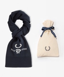 FRED PERRY(tbhy[)́yZOZOzs\t^Monogram Scarf^uhSmO}t[(}t[)