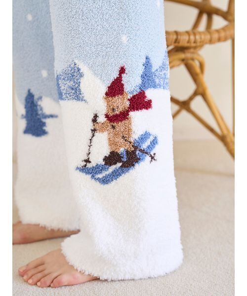 セール】【HOLIDAY】スキーベアジャガードロングパンツ（ルームウェア