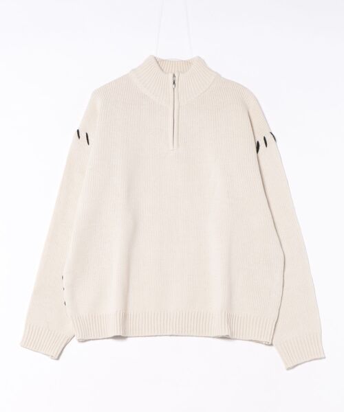 /Bling leads/ — half‑zip knit (хафзип‑свитер)