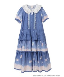 Little Twin Stars×PINK HOUSE A Starry Night Wish柄ワンピース