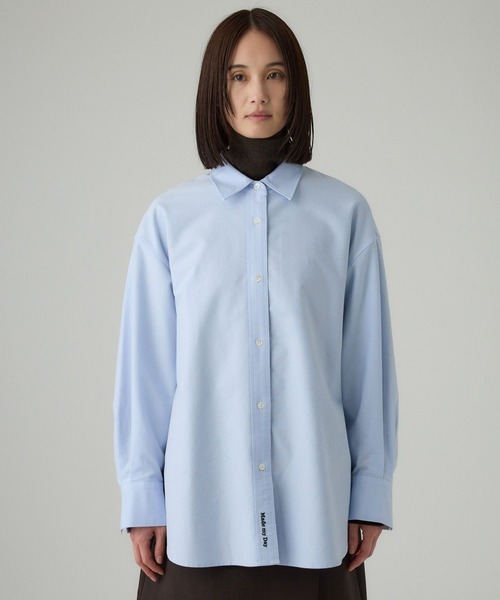 BABYLONE（バビロン）の「オックス刺繍オーバーシャツ（シャツ/ブラウス・レディース・ホワイト/サックスブルー・フリー）」の17枚目の写真