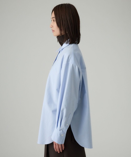 BABYLONE（バビロン）の「オックス刺繍オーバーシャツ（シャツ/ブラウス・レディース・ホワイト/サックスブルー・フリー）」の18枚目の写真