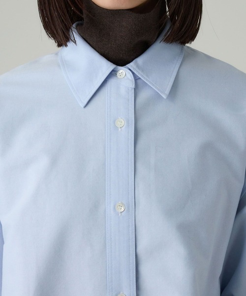 BABYLONE（バビロン）の「オックス刺繍オーバーシャツ（シャツ/ブラウス・レディース・ホワイト/サックスブルー・フリー）」の20枚目の写真