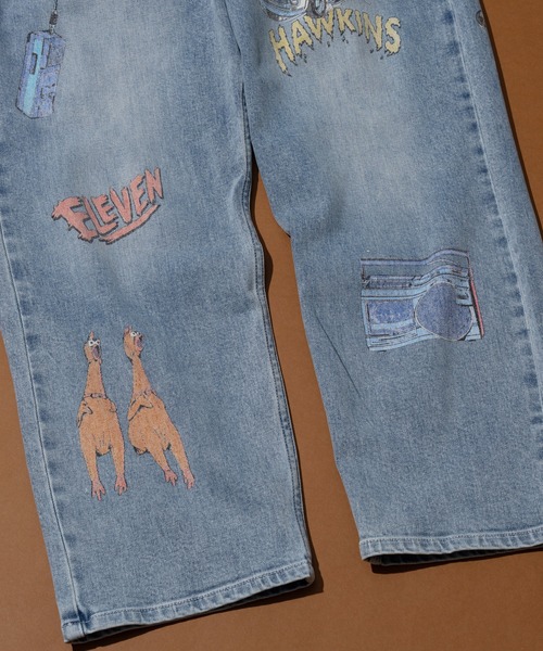 .ENDRECHERI.（エンドリケリー）の「UPSIDE DOWN JEANS（デニムパンツ・メンズ・インディゴブルー/ブラック・M/L/LL）」の4枚目の写真