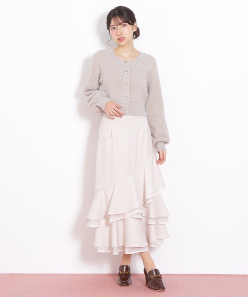 JILL by JILL STUART（ジルバイジルスチュアート）の「◇ランダムヘムシアースカート（スカート・レディース・ラベンダー/ホワイト/ブラック系その他・FREE）」の13枚目の写真