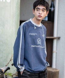 WEGO | WEGO/【25年秋冬新作】フェイクスウェードゲームプルオーバー(スウェット)