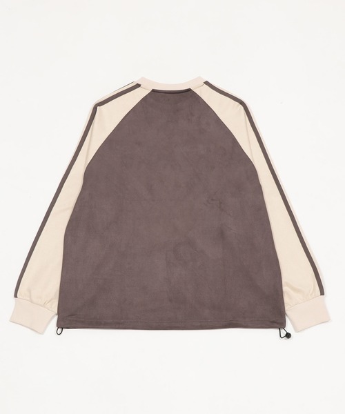 WEGO（ウィゴー）の「WEGO/【25年秋冬新作】フェイクスウェードゲームプルオーバー（スウェット・メンズ・チャコールグレー/ネイビー/アイボリー/ブラウン・MEDIUM/LARGE）」の11枚目の写真