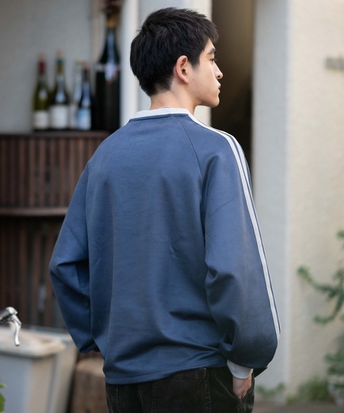 WEGO（ウィゴー）の「WEGO/【25年秋冬新作】フェイクスウェードゲームプルオーバー（スウェット・メンズ・チャコールグレー/ネイビー/アイボリー/ブラウン・MEDIUM/LARGE）」の17枚目の写真