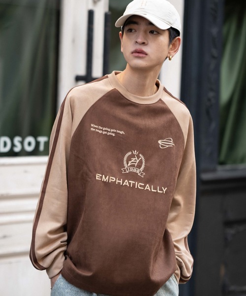 WEGO（ウィゴー）の「WEGO/【25年秋冬新作】フェイクスウェードゲームプルオーバー（スウェット・メンズ・チャコールグレー/ネイビー/アイボリー/ブラウン・MEDIUM/LARGE）」の21枚目の写真