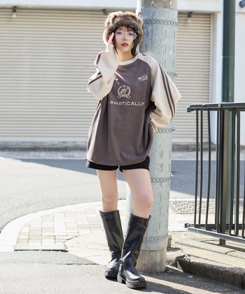 WEGO（ウィゴー）の「WEGO/【25年秋冬新作】フェイクスウェードゲームプルオーバー（スウェット・メンズ・チャコールグレー/ネイビー/アイボリー/ブラウン・MEDIUM/LARGE）」の19枚目の写真