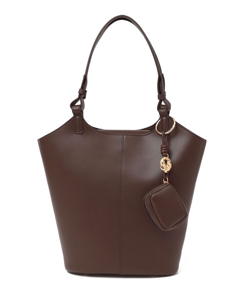 SHIPS Colors(シップス カラーズ)の「SHIPS Colors:バケット トート バッグ(ショルダーバッグ・レディース・ブラウン/ブラック・ONE SIZE)」の4枚目の写真