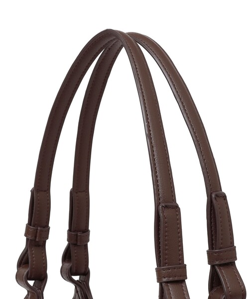 SHIPS Colors(シップス カラーズ)の「SHIPS Colors:バケット トート バッグ(ショルダーバッグ・レディース・ブラウン/ブラック・ONE SIZE)」の8枚目の写真