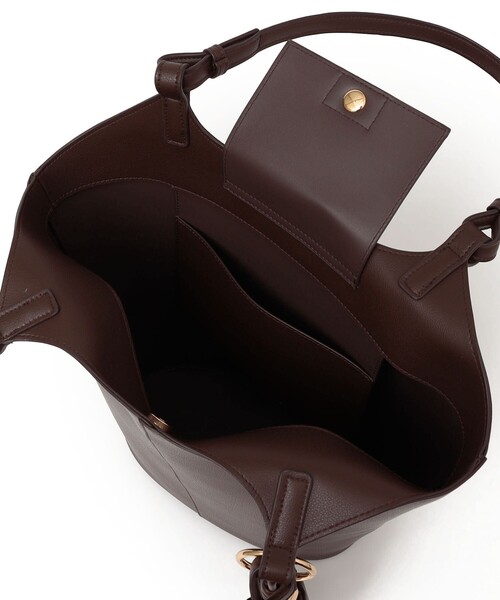 SHIPS Colors(シップス カラーズ)の「SHIPS Colors:バケット トート バッグ(ショルダーバッグ・レディース・ブラウン/ブラック・ONE SIZE)」の9枚目の写真