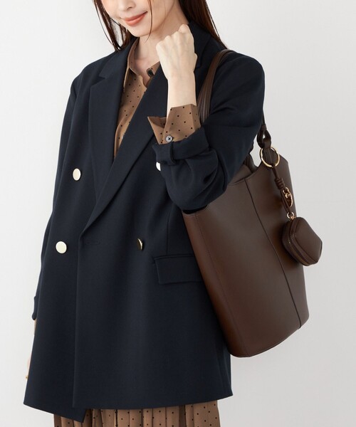 SHIPS Colors(シップス カラーズ)の「SHIPS Colors:バケット トート バッグ(ショルダーバッグ・レディース・ブラウン/ブラック・ONE SIZE)」の16枚目の写真