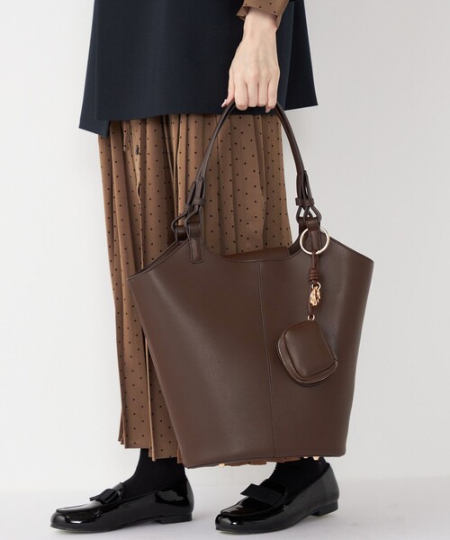 SHIPS Colors(シップス カラーズ)の「SHIPS Colors:バケット トート バッグ(ショルダーバッグ・レディース・ブラウン/ブラック・ONE SIZE)」の17枚目の写真