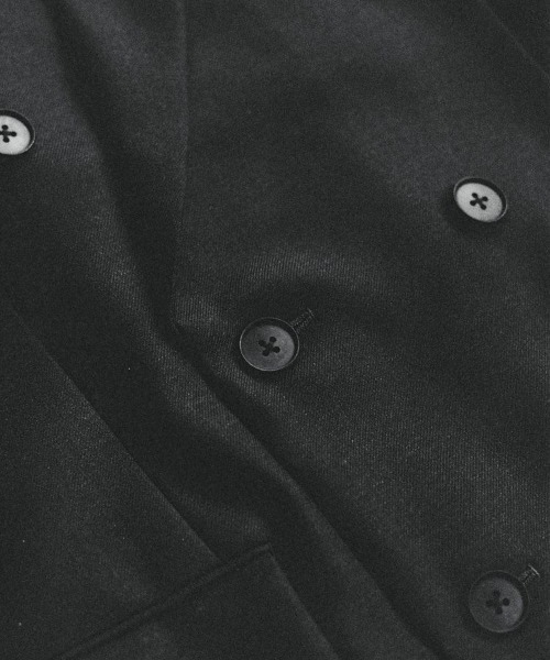 LIDNM（リドム）の「DOUBLE BREASTED CHESTER（チェスターコート・メンズ・ダークグレー・SMALL/MEDIUM/LARGE）」の19枚目の写真