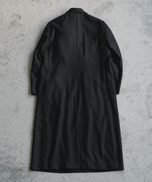 LIDNM（リドム）の「DOUBLE BREASTED CHESTER（チェスターコート・メンズ・ダークグレー・SMALL/MEDIUM/LARGE）」の21枚目の写真