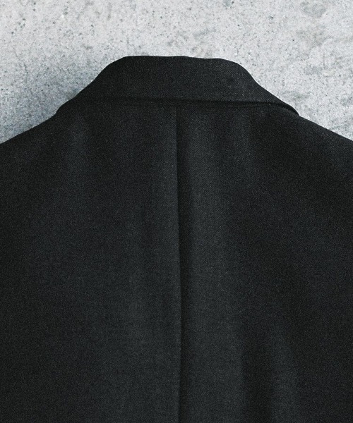 LIDNM（リドム）の「DOUBLE BREASTED CHESTER（チェスターコート・メンズ・ダークグレー・SMALL/MEDIUM/LARGE）」の22枚目の写真