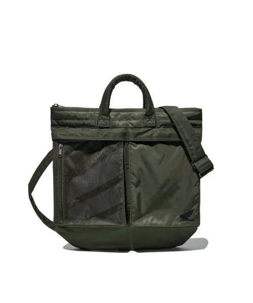 PHYPS MOTORCYCLE（フィップスモーターサイクル）の「[2-WAY] Honda Multi Pocket Helmet Bag_Khaki（メッセンジャーバッグ・レディース・その他・FREE）」の3枚目の写真