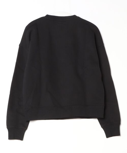 GUESS JEANS（ゲスジーンズ）の「GUESS JEANS アイコニック トライアングルクルーネックスウェット（スウェット・レディース・ブラック/レッド・XS/L/M/S）」の3枚目の写真