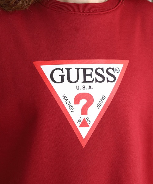 GUESS JEANS（ゲスジーンズ）の「GUESS JEANS アイコニック トライアングルクルーネックスウェット（スウェット・レディース・ブラック/レッド・XS/L/M/S）」の20枚目の写真
