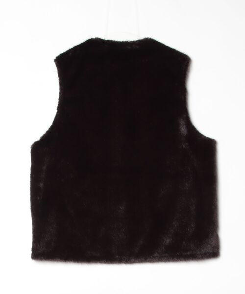 NANO universe（ナノユニバース）の「｢西川ダウン(R)｣ FUSIONSYSTEMフェイクファーベスト（ダウンベスト・メンズ・ブラウン・M/L）」の11枚目の写真