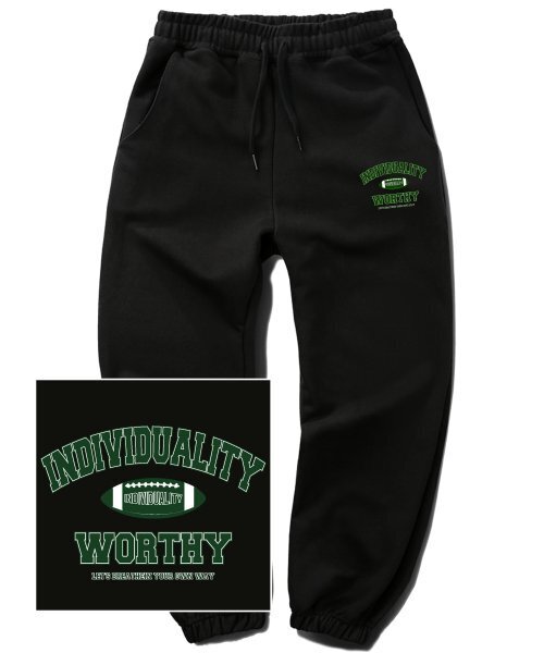 TRIPSHION(トリップション)の「RUGBY LOGO ジョガースウェットパンツ - ブラック(スウェットパンツ・メンズ・その他・LARGE/MEDIUM/X-LARGE)」の1枚目の写真