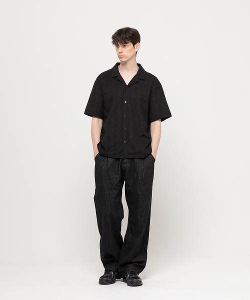 CHAMBROS（チャンブロス）の「ノンフェイドワイドデニムパンツ[オールブラック]（デニムパンツ・レディース・その他・SMALL/MEDIUM/LARGE/X-LARGE/XX-LARGE）」の10枚目の写真