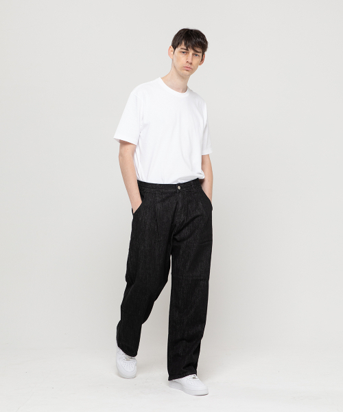 CHAMBROS（チャンブロス）の「ノンフェイドワイドデニムパンツ[オールブラック]（デニムパンツ・レディース・その他・SMALL/MEDIUM/LARGE/X-LARGE/XX-LARGE）」の13枚目の写真
