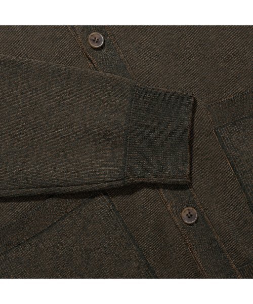 PRODESHIRT(プロデシャツ)の「ヴィンテージツートンVネックカーディガン(カーキ)(カーディガン/ボレロ・メンズ・その他・MEDIUM/LARGE/X-LARGE)」の4枚目の写真
