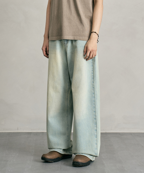 DECET(デケト)の「Tin Washed Wide Jeans DCPT059GNBlueB(デニムパンツ・レディース・その他・26/28/30/32/34)」の1枚目の写真