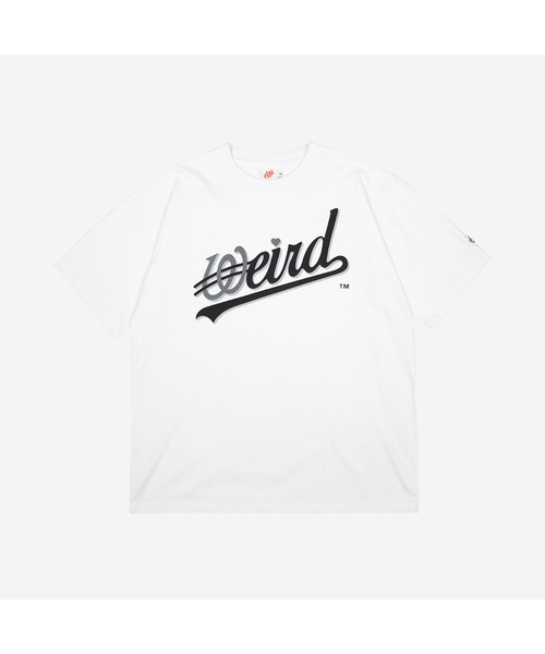 WEIRDWORLD(ウィアード ワールド)の「ベーシックウェーブロゴTシャツホワイト(Tシャツ/カットソー・レディース・ホワイト・LARGE/X-LARGE/MEDIUM)」の1枚目の写真