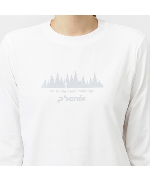 phenix（フェニックス）の「フェニックス phenix トレッキング 長袖Ｔシャツ（Tシャツ/カットソー・レディース・オフホワイト/ライラック・M/L/S/XL）」の6枚目の写真
