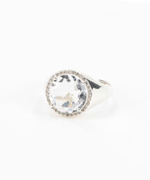 Round crystal ring/ラウンドクリスタルリング