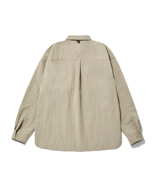 WANGGWAN（ワングァン）の「NDA90 ナイロンオーバーシャツ (ベージュ)（シャツ/ブラウス・メンズ・その他・MEDIUM/LARGE）」の2枚目の写真