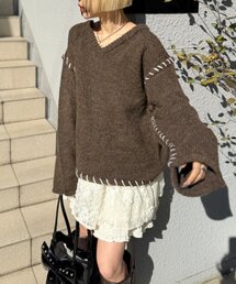 w closet | オーバーロックニット(ニット/セーター)