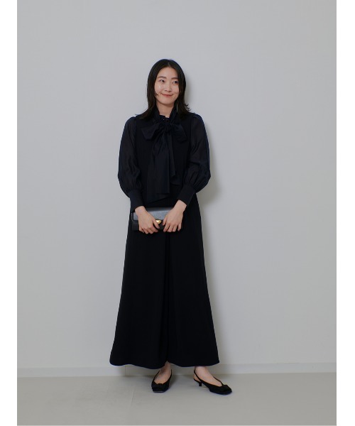 allureville(アルアバイル)の「オーガンザボウブラウス(シャツ/ブラウス・レディース・ホワイト/イエロー/ネイビー/ピンク・2)」の5枚目の写真