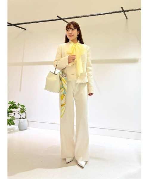 allureville(アルアバイル)の「オーガンザボウブラウス(シャツ/ブラウス・レディース・ホワイト/イエロー/ネイビー/ピンク・2)」の8枚目の写真