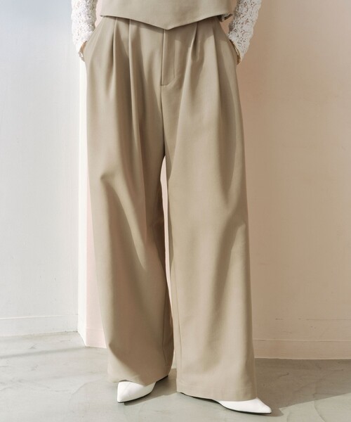 SEASONAL COLLECTION＞ワイド パンツ（スラックス）｜green label