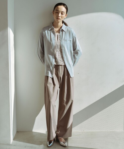 SEASONAL COLLECTION＞ワイド パンツ（スラックス）｜green label