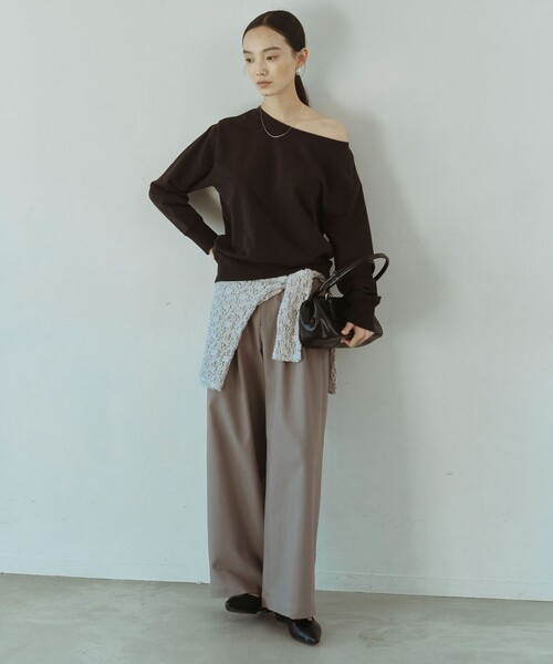 セール】＜SEASONAL COLLECTION＞ワイド パンツ（スラックス）｜green