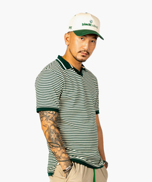 BLACKBALLED（ブラックボールド）の「Striped Polo T-shirt GREEN（ポロシャツ）」