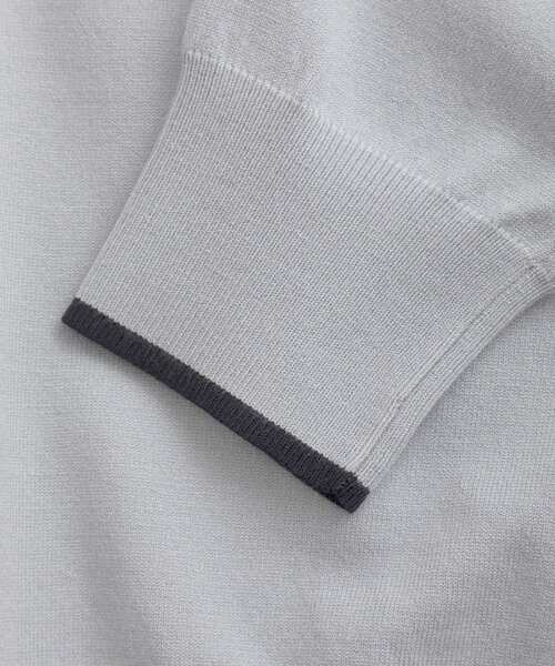 YECCA VECCA（イェッカヴェッカ）の「配色ボウタイニット（ニット/セーター・レディース・アイボリー/ブラック/ライトブルー・FREE）」の19枚目の写真