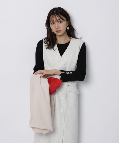 JUSGLITTY（ジャスグリッティー）の「シャイニーボートリブニット（ニット/セーター・レディース・ブラック/ブラック系その他/ブルー系その他3/ホワイト・2）」の15枚目の写真